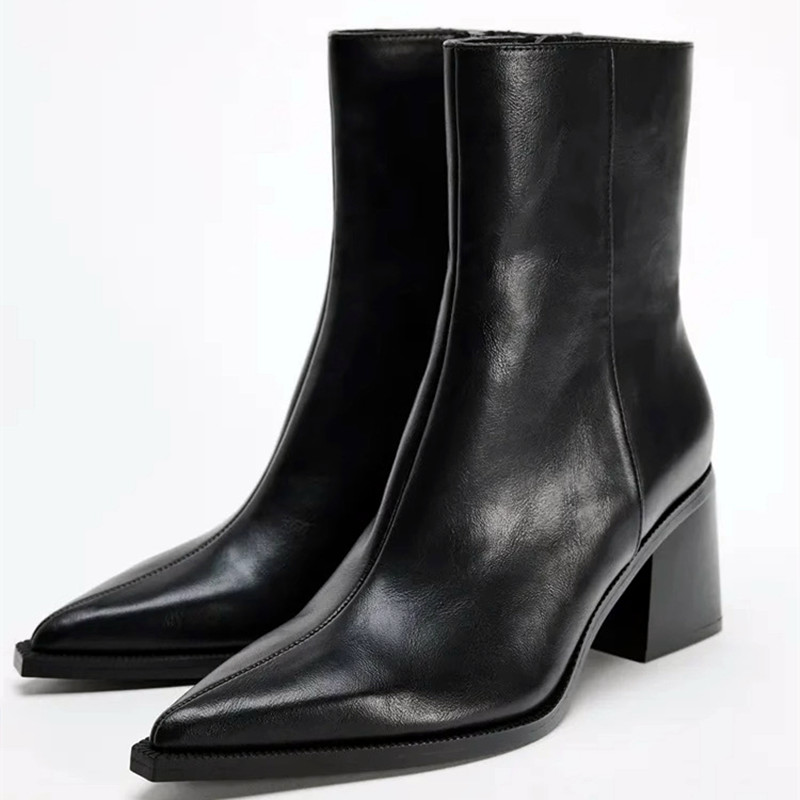Chelsea Boots Suede - Chunky Heel Soft Leather Chelsea Boots