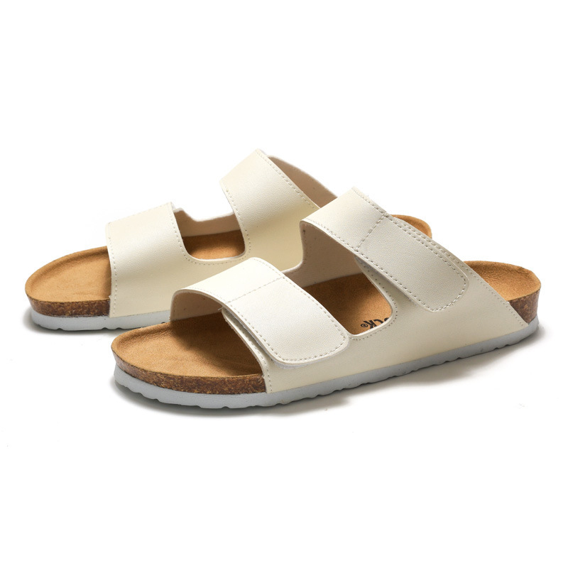 Men'S Shoes Water Resistant - New Summer Men Suede Cork Flip-Flops
