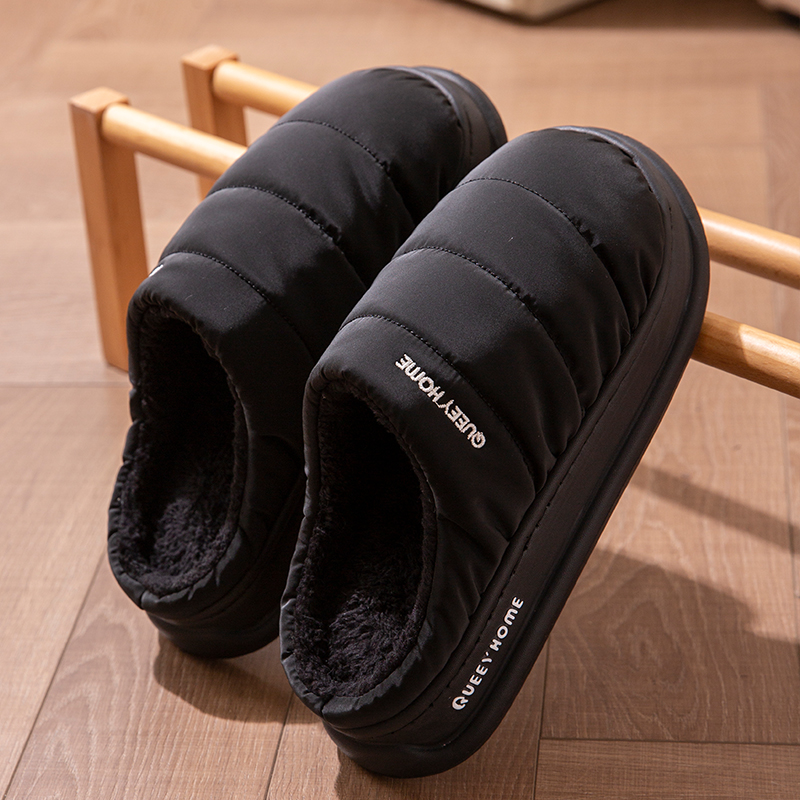 Men'S Shoes Water Resistant - Men's New Winter Down Slippers: Non-slip,