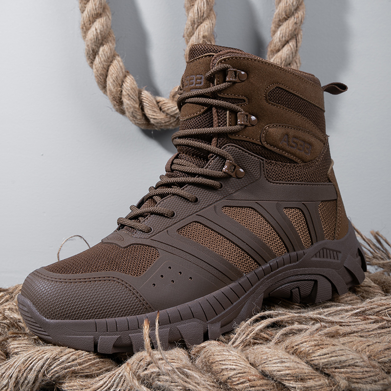 Men'S Shoes Zipper - Men Tactical Boots Lace Up Desert