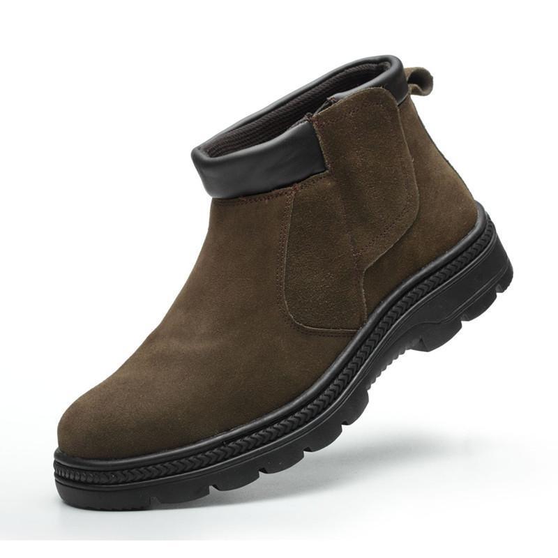 Chelsea Boots Suede - men casual safety boots cow suede