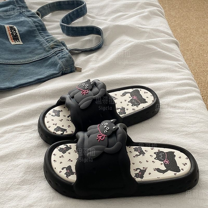 Men'S Shoes To Women'S Size - Printting Cute Bear Women Slippers Summer