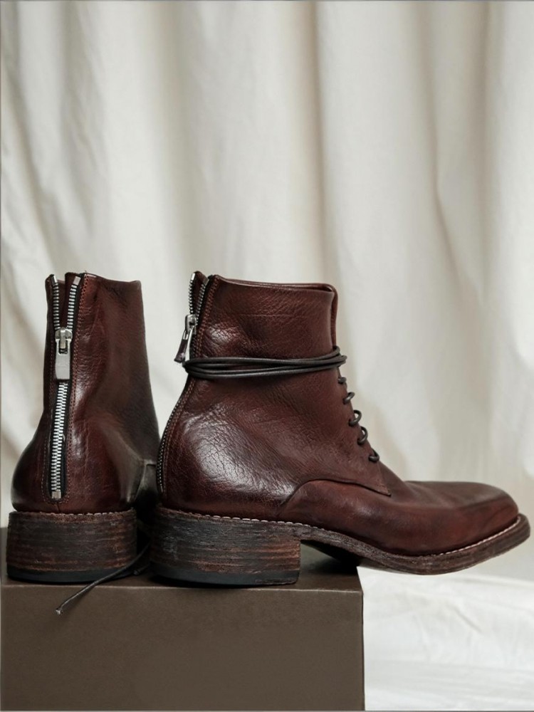Retro Fashion Male Zipper Genu - Men'S Shoes Zipper recension och pris