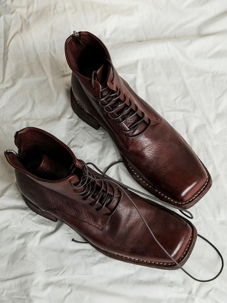 Retro Fashion Male Zipper Genu - Men'S Shoes Zipper recension och pris