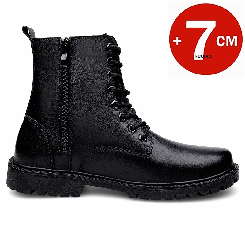 Men's Genuine Leather Elevator - Men'S Shoes Zipper recension och pris