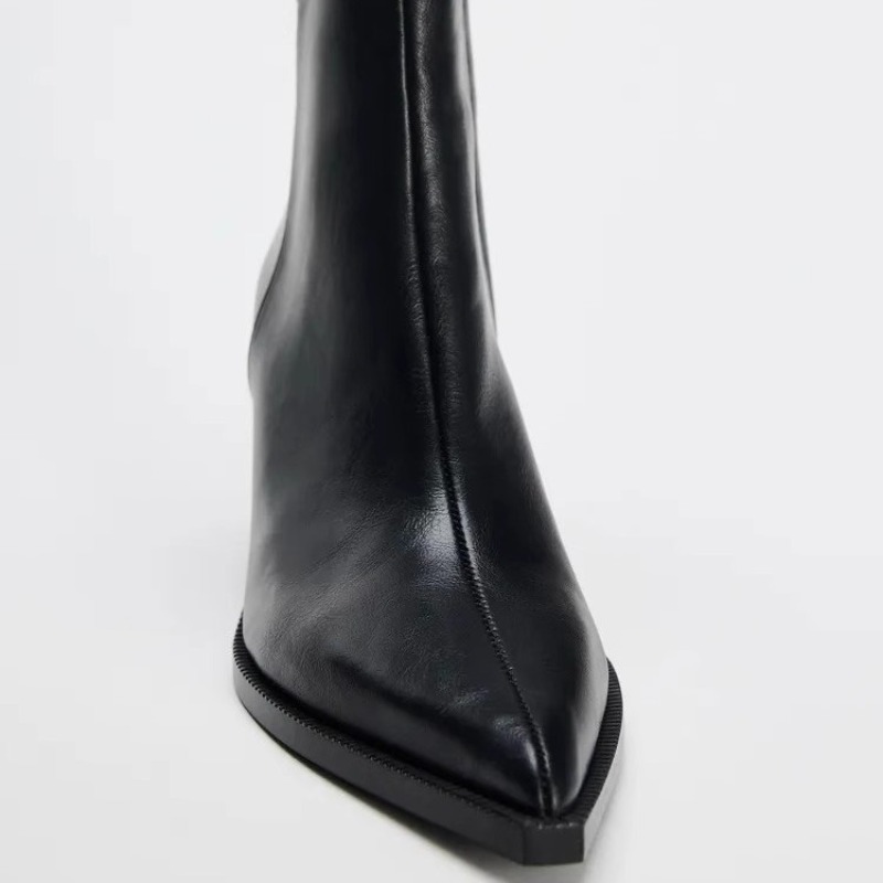 Chunky Heel Soft Leather Chels - Chelsea Boots Suede recension och pris