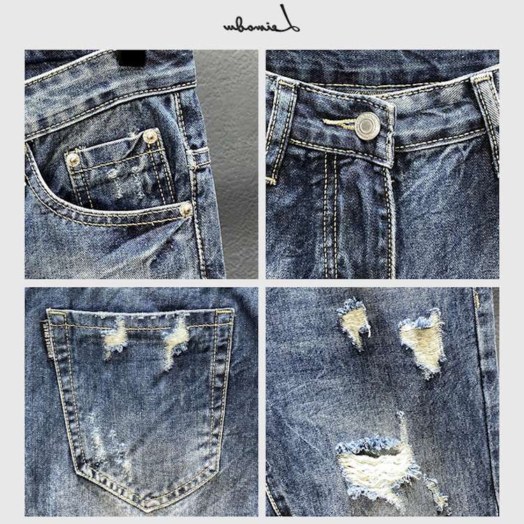 Nine-point jeans with holes fo - Men'S Shoes For Jeans recension och pris