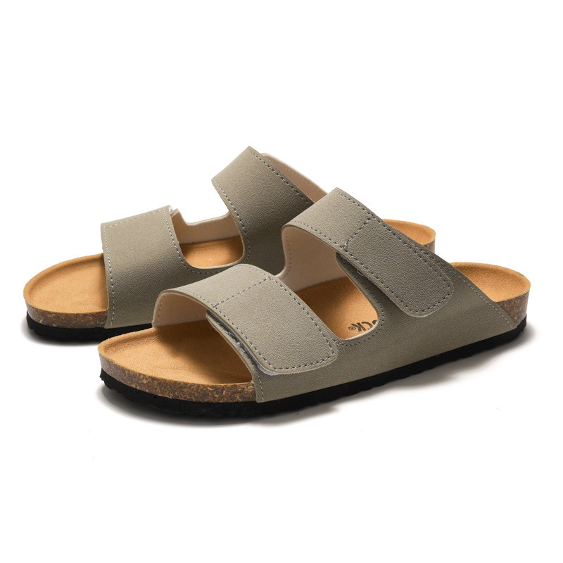 New Summer Men Suede Cork Flip - Men'S Shoes Water Resistant recension och pris