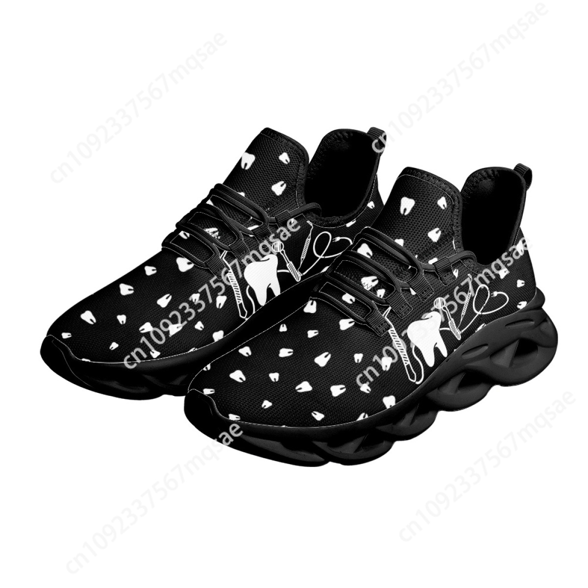 Black and White Teeth Medical  - Men'S Shoes Black And White recension och pris