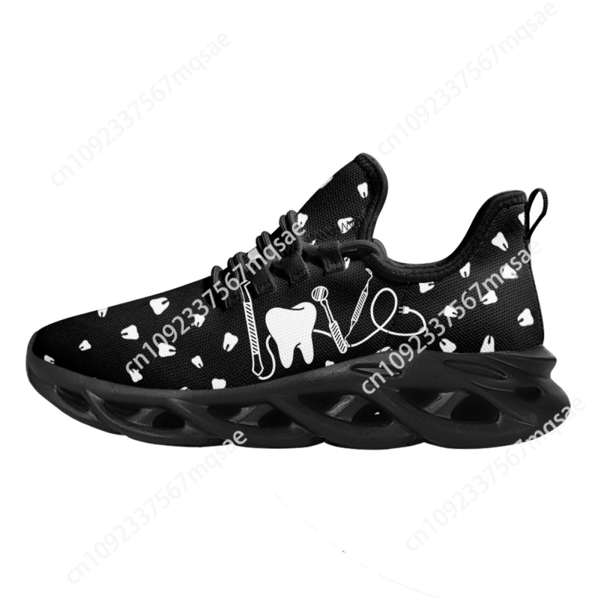 Black and White Teeth Medical  - Men'S Shoes Black And White recension och pris