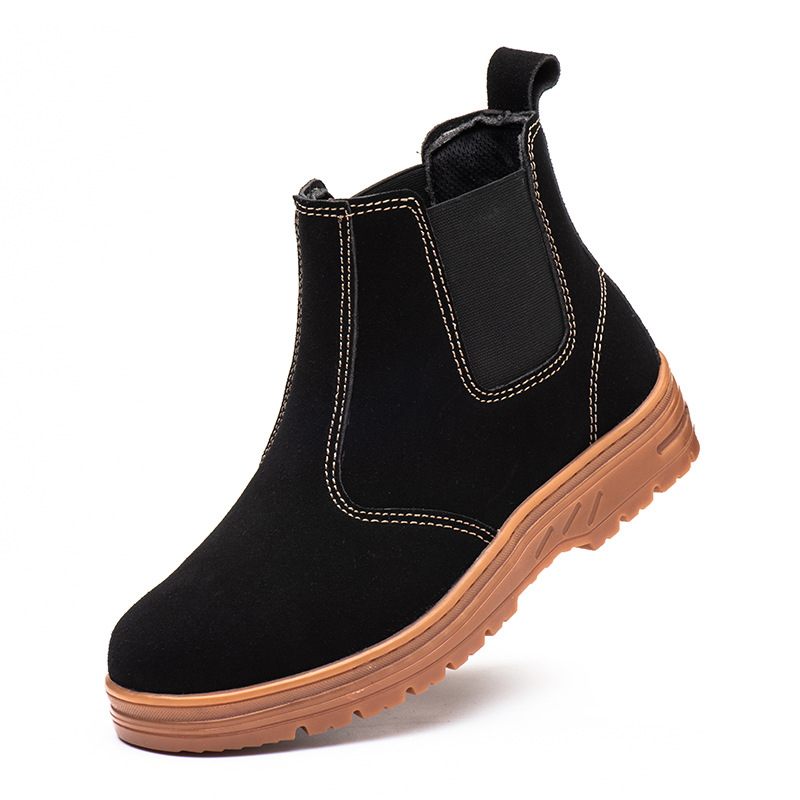 men fashion steel toe cap work - Chelsea Boots Suede recension och pris