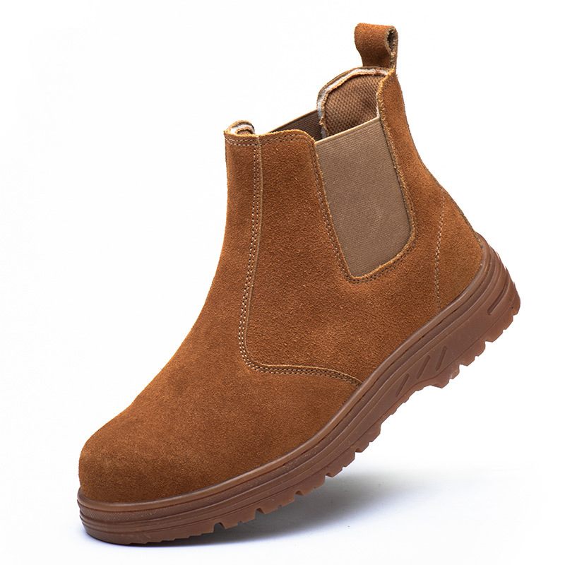 men fashion steel toe cap work - Chelsea Boots Suede recension och pris