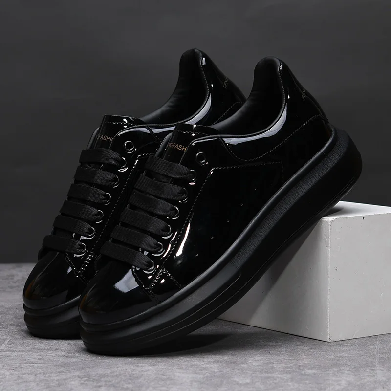 Brand Men's Shoes Black Glossy - Men'S Shoes Black And White recension och pris