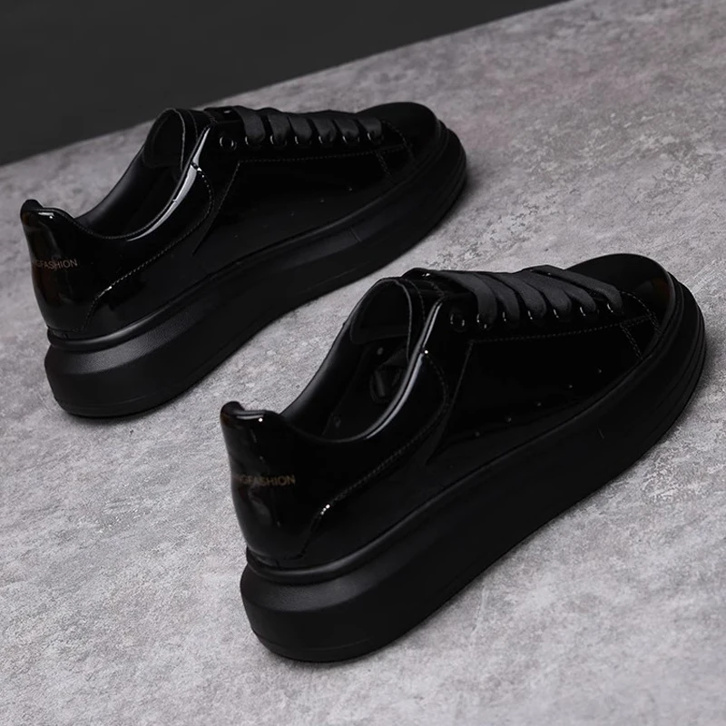 Brand Men's Shoes Black Glossy - Men'S Shoes Black And White recension och pris