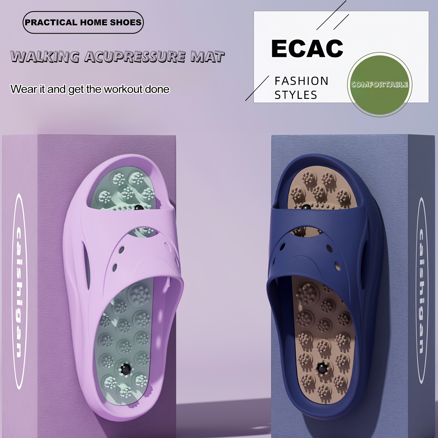 Women Men EVA Massage Slippers - Men'S Shoes To Women'S Size recension och pris