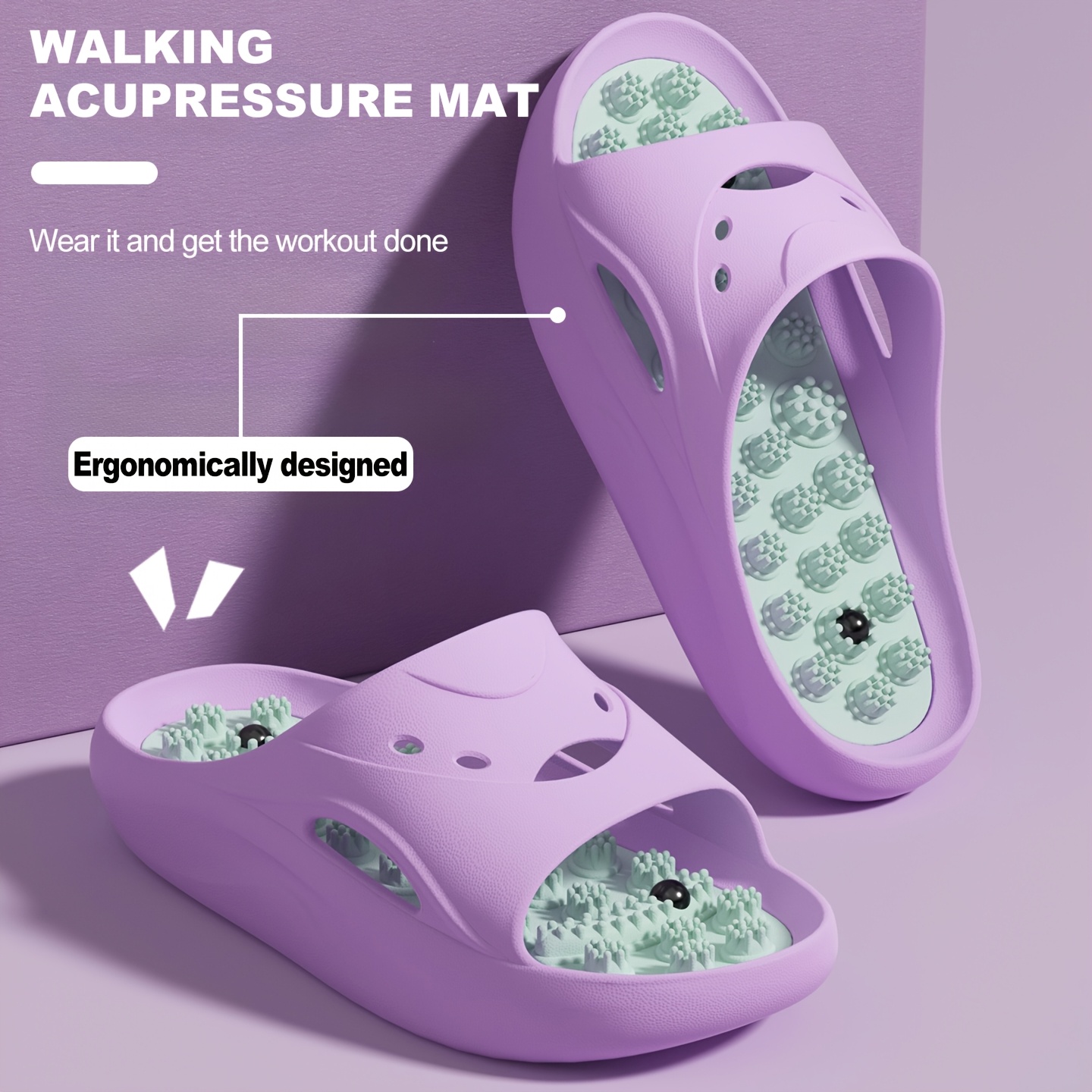 Women Men EVA Massage Slippers - Men'S Shoes To Women'S Size recension och pris