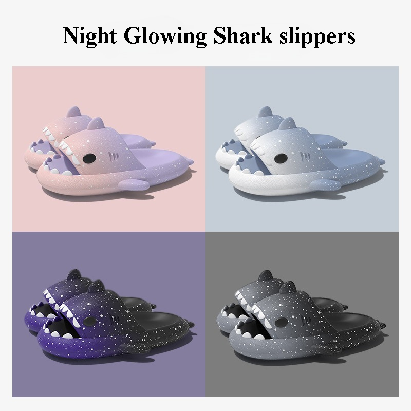 Cute Cartoon Shark Slippers Fo - Men'S Shoes To Women'S Size recension och pris