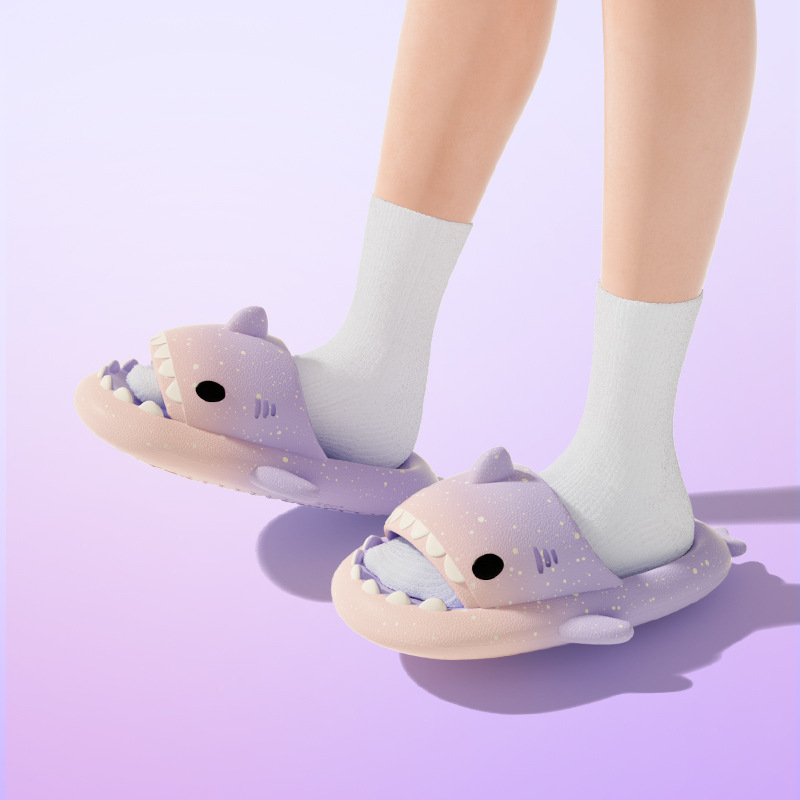 Cute Cartoon Shark Slippers Fo - Men'S Shoes To Women'S Size recension och pris