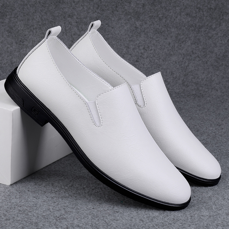 Simple White Soft Soled Comfor - Men'S Shoes Black And White recension och pris