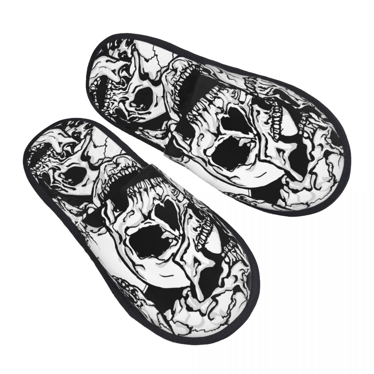 Indoor Black And White Skulls  - Men'S Shoes Black And White recension och pris