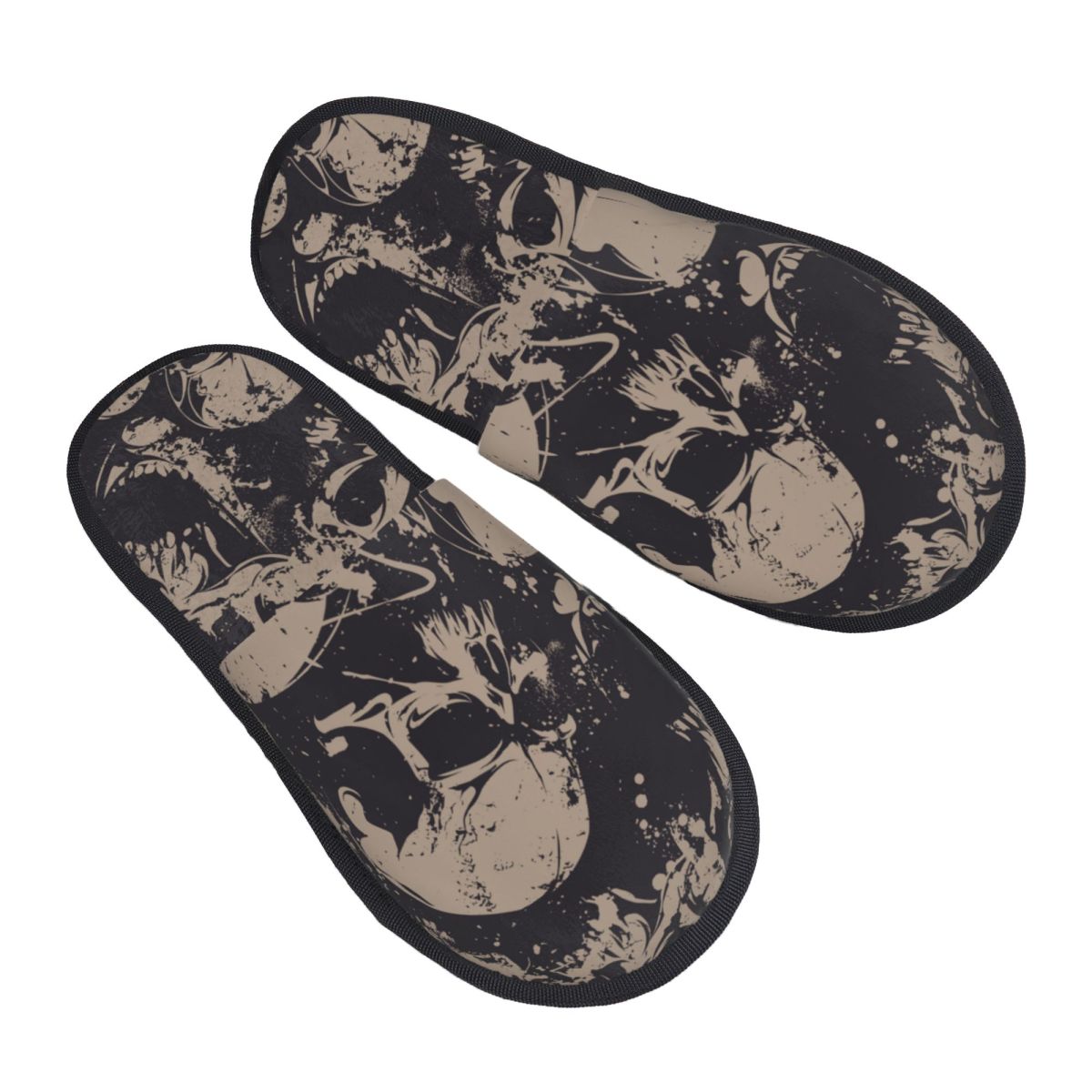 Indoor Black And White Skulls  - Men'S Shoes Black And White recension och pris