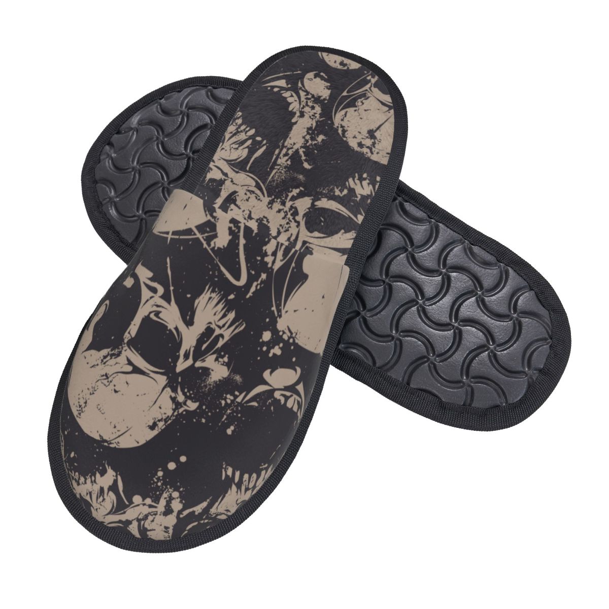 Indoor Black And White Skulls  - Men'S Shoes Black And White recension och pris