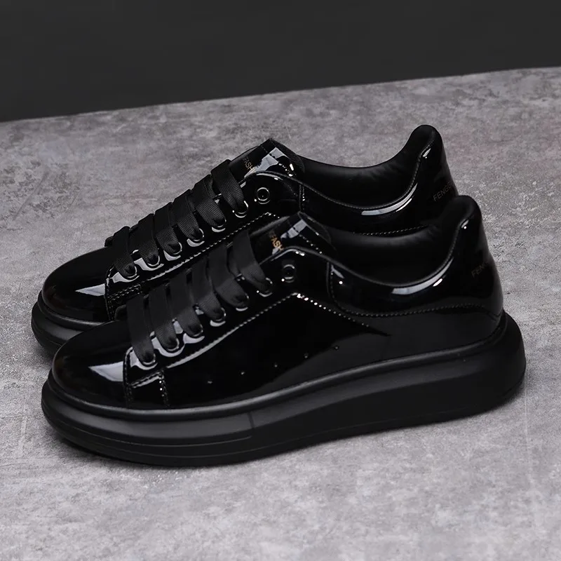 Brand Men's Shoes Black Glossy - Men'S Shoes Black And White recension och pris