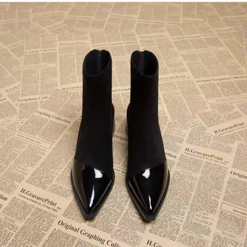 Ankle Boots Women Chunky Mid H - Chelsea Boots Suede recension och pris