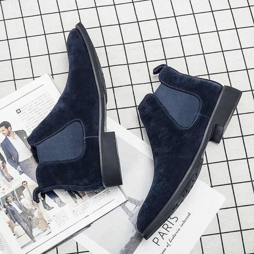 Chelsea Boots Men Blue Faux Su - Chelsea Boots Suede recension och pris