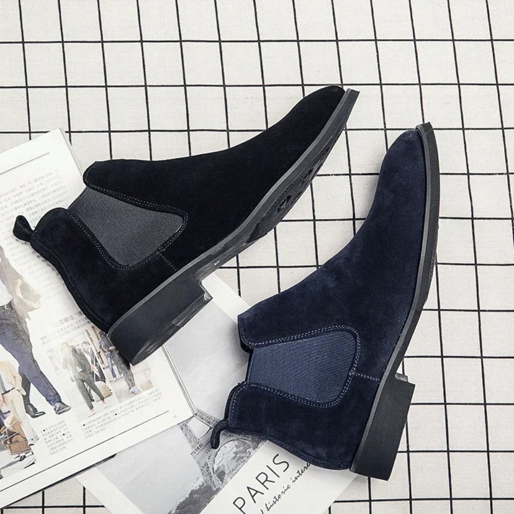 Chelsea Boots Men Blue Faux Su - Chelsea Boots Suede recension och pris