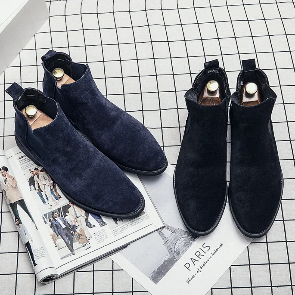 Chelsea Boots Men Blue Faux Su - Chelsea Boots Suede recension och pris