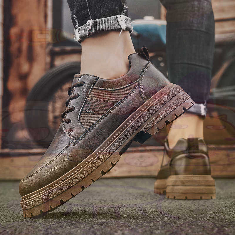 Dark Natural Leather Fashion T - Men Shoes Types Name recension och pris