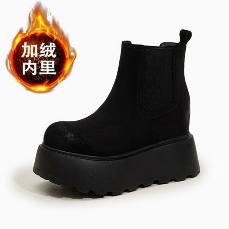 Luxury Suede Cow Genuine Leath - Chelsea Boots Suede recension och pris
