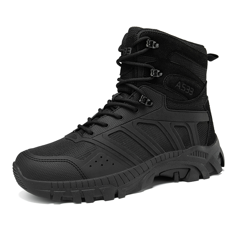 Men Tactical Boots Lace Up Des - Men'S Shoes Zipper recension och pris