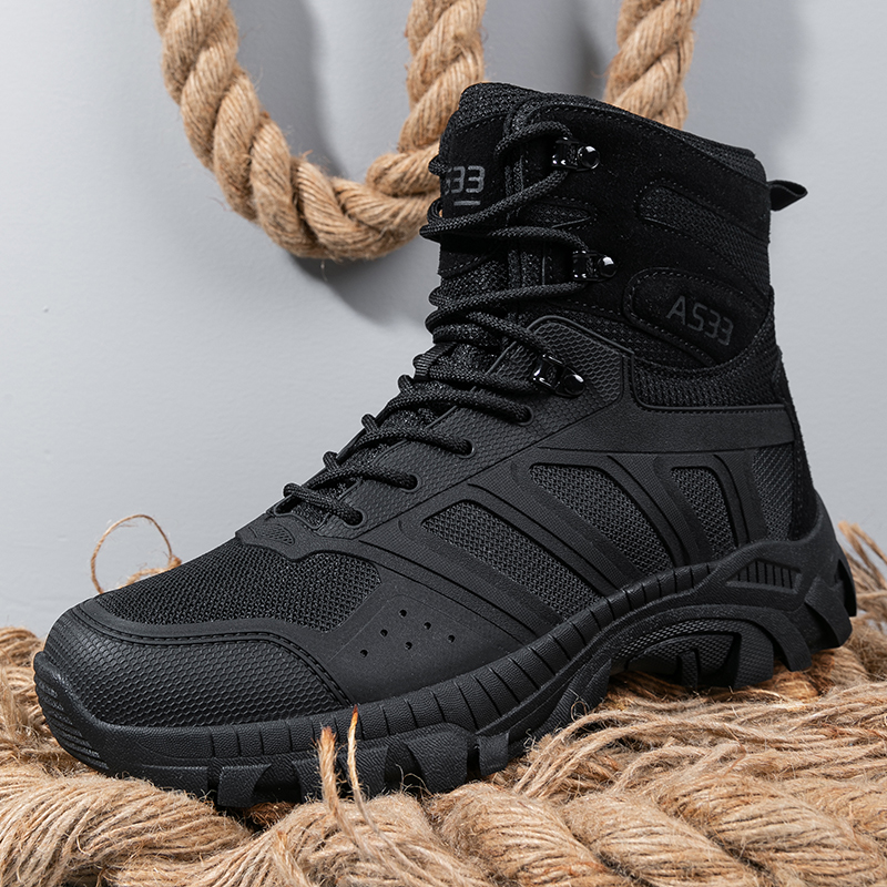 Men Tactical Boots Lace Up Des - Men'S Shoes Zipper recension och pris