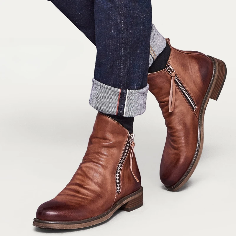 Fashion Men's Chelsea Boots Au - Men'S Shoes Zipper recension och pris