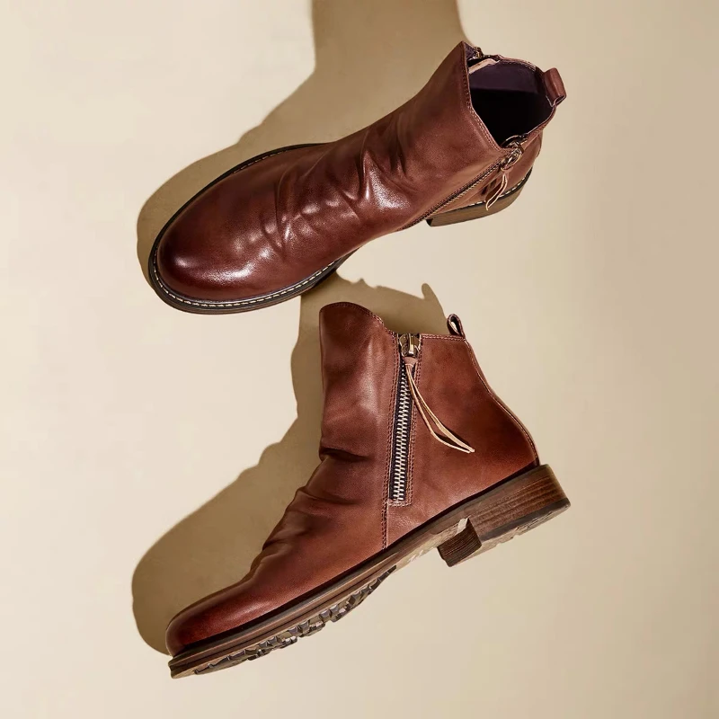Fashion Men's Chelsea Boots Au - Men'S Shoes Zipper recension och pris
