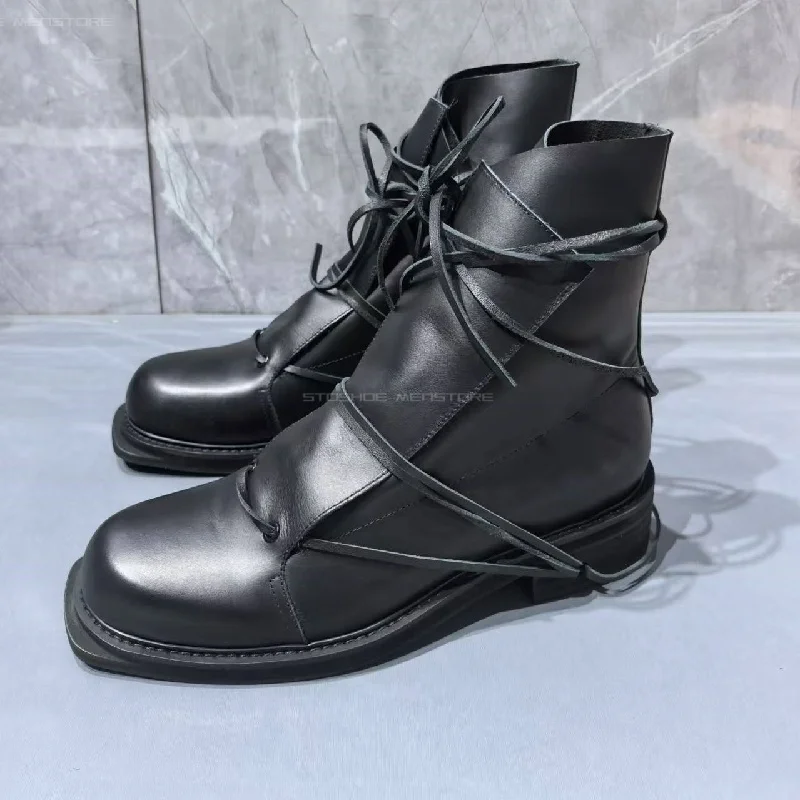 Black Genuine Leather Square T - Chelsea Boots Suede recension och pris