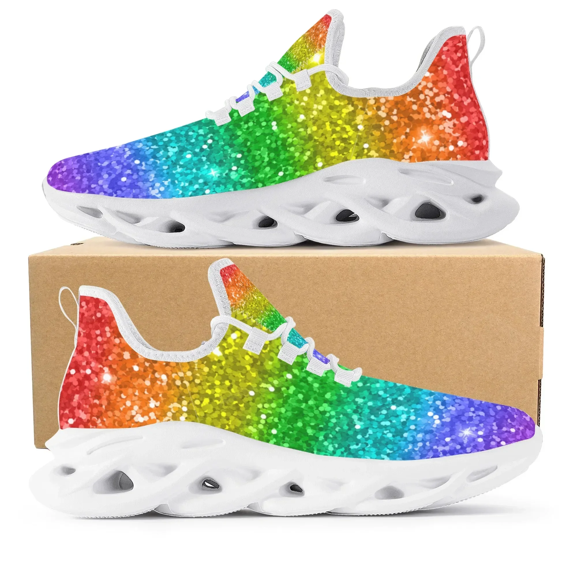 Colorful Rainbow Design Fashio - Men'S Shoes Basketball recension och pris