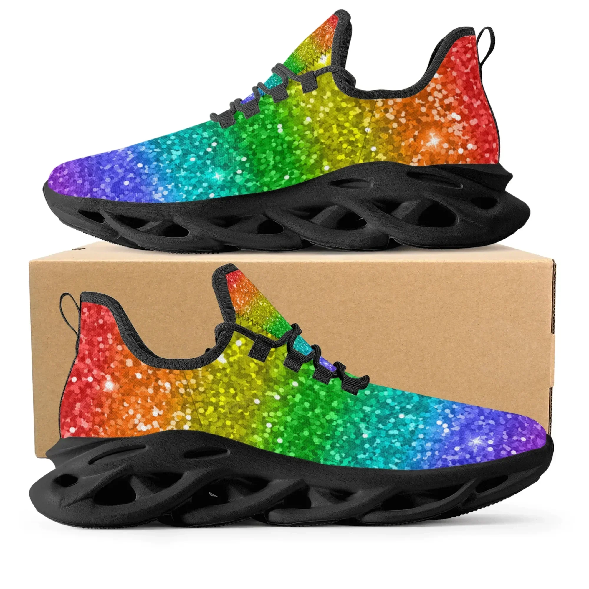 Colorful Rainbow Design Fashio - Men'S Shoes Basketball recension och pris