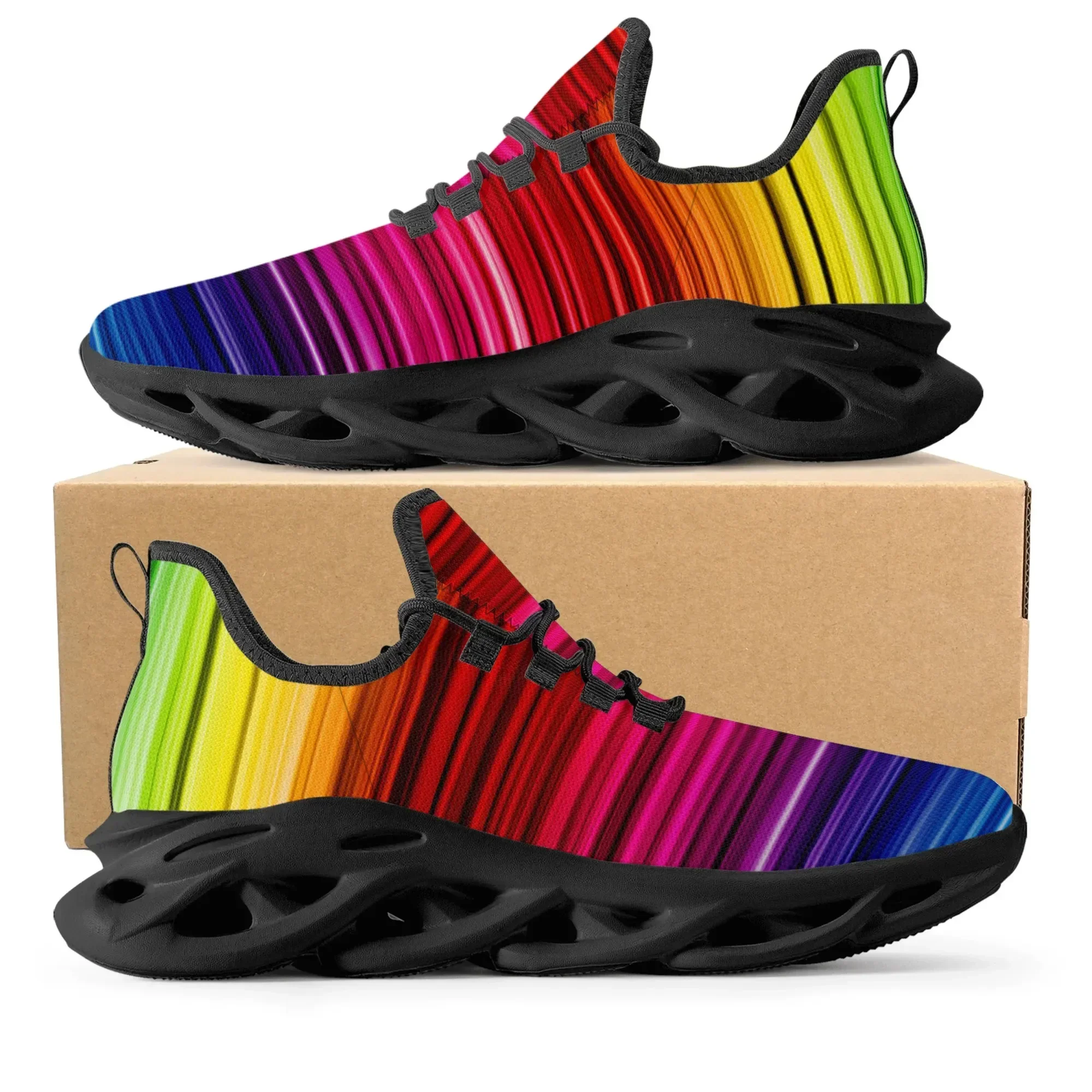 Colorful Rainbow Design Fashio - Men'S Shoes Basketball recension och pris