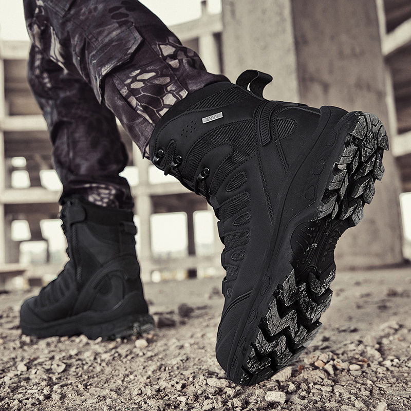 New Men Tactical Boots Militar - Men'S Shoes Zipper recension och pris