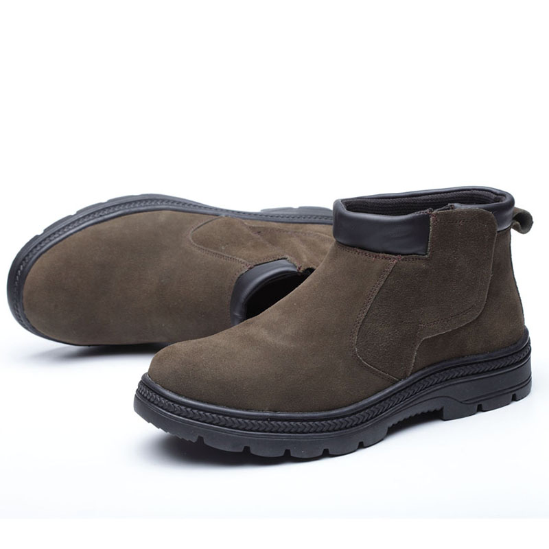 men casual safety boots cow su - Chelsea Boots Suede recension och pris