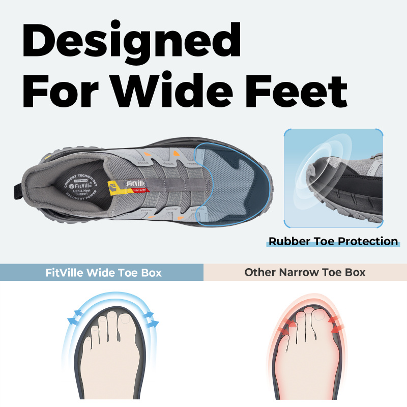FitVille Men'S Extra Wide Snea - Men'S Shoes V5 Rnr recension och pris