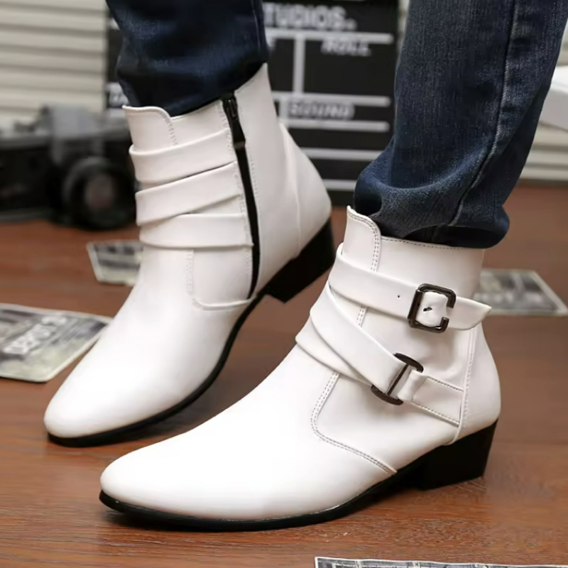 Luxury Men Boots Leather Chels - Chelsea Boots Suede recension och pris