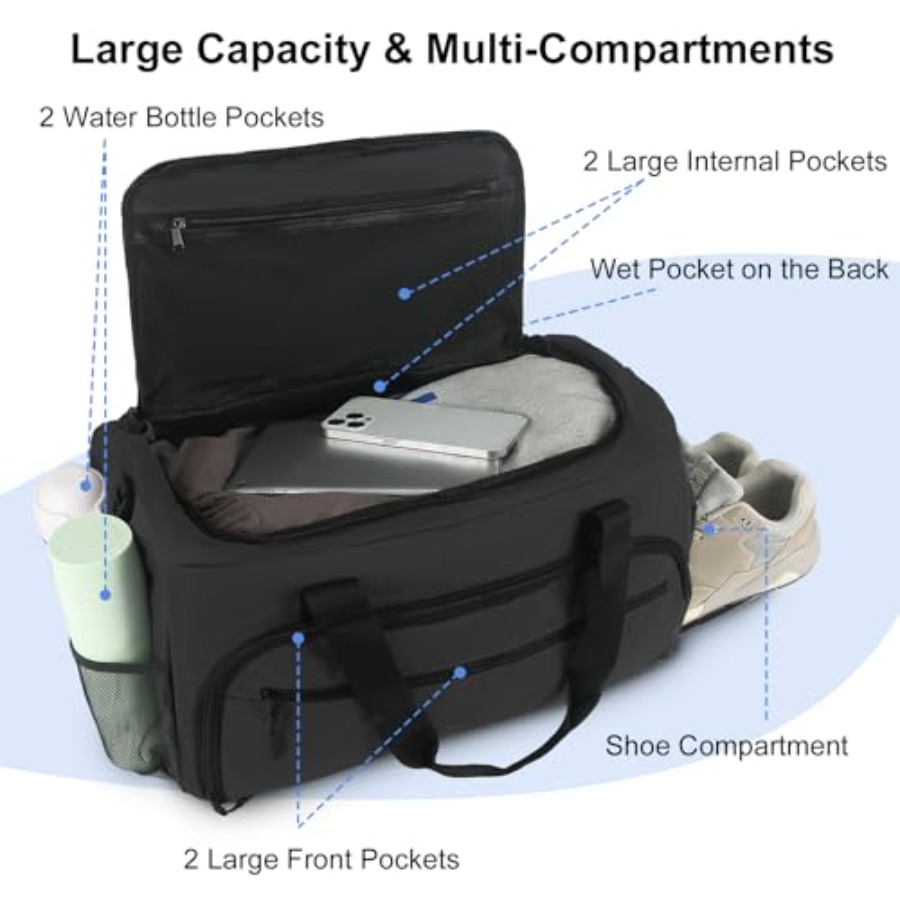 Gym Bag for Men Women, Sports  - Men'S Shoes To Women'S recension och pris