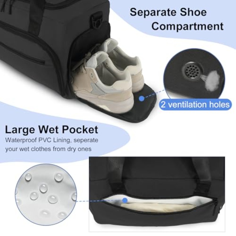 Gym Bag for Men Women, Sports  - Men'S Shoes To Women'S recension och pris