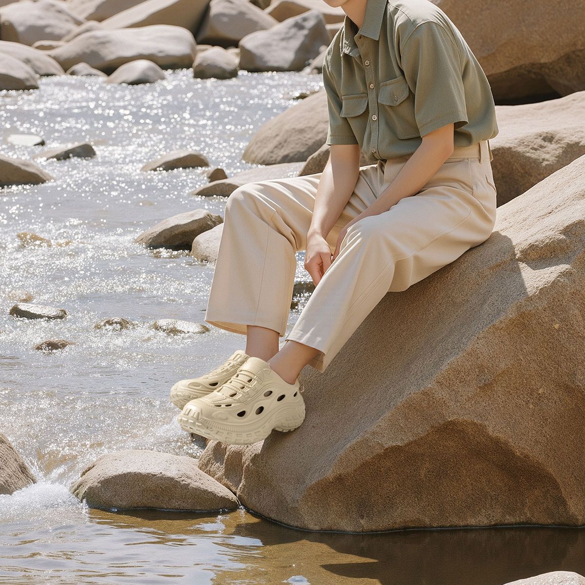 Men's Summer Clogs for Outdoor - Men'S Shoes Water Resistant recension och pris
