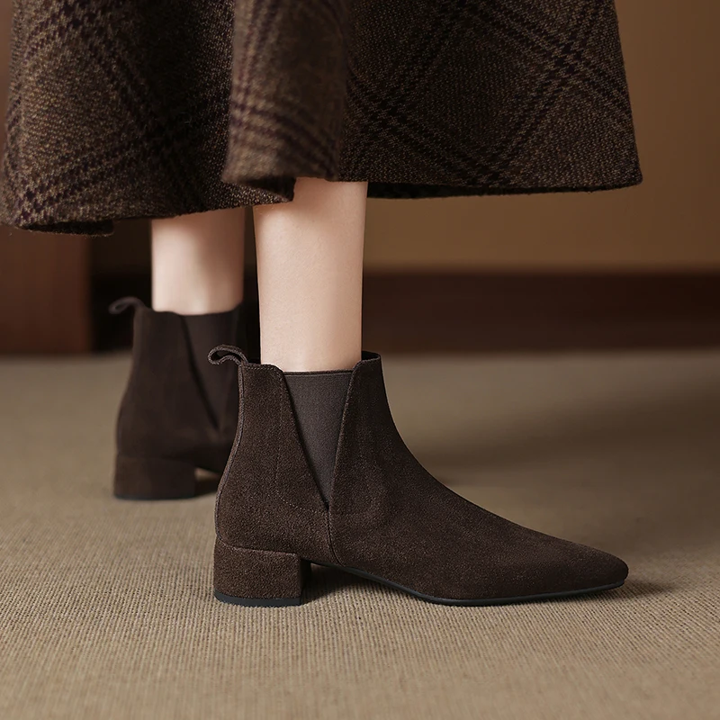 2026 autumn winter women ankle - Chelsea Boots Suede recension och pris