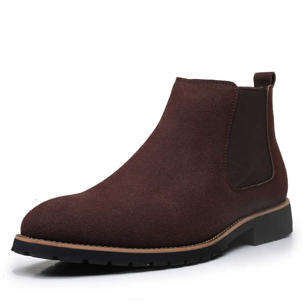Men Ankle Boots British Style  - Chelsea Boots Suede recension och pris